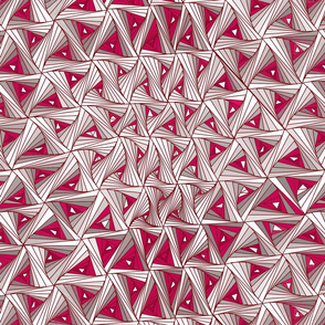 tangle gray red op art illusion movement