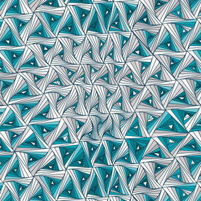 tangle gray blue op art illusion movement