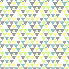 Small Yellow and Green Triangles