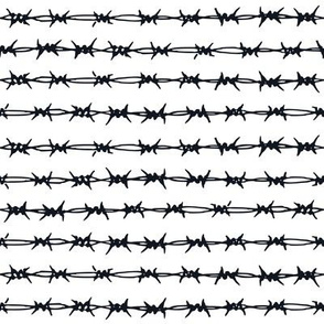 Black and White Doodles - Barbed Wire