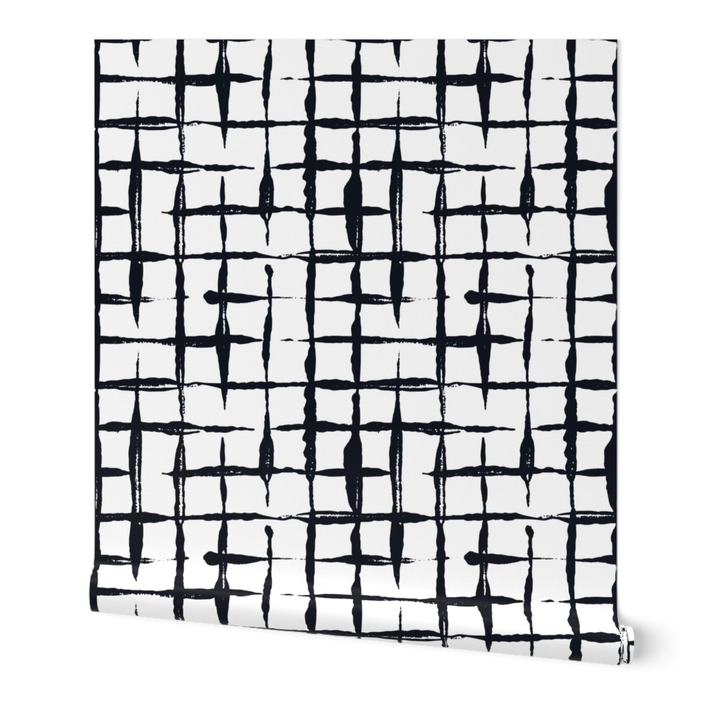 Black and White Doodles - Jumbo Checkered