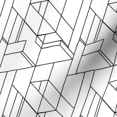 Geometric nonsense monochrome