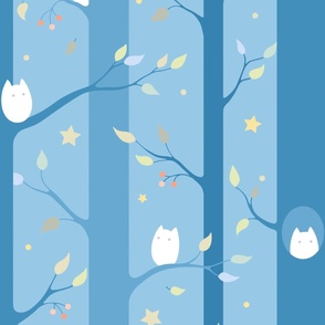 Owl forest (ice blue)