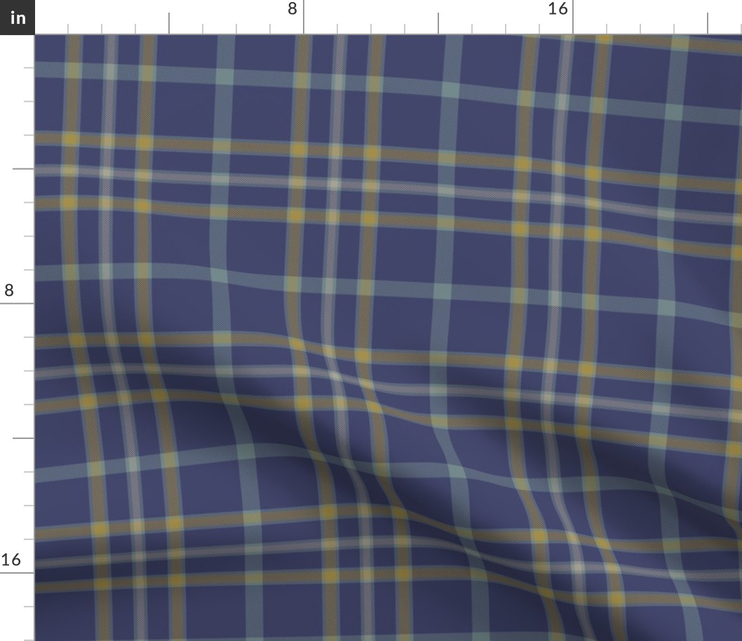 Alaska modern flag tartan, 6" weathered