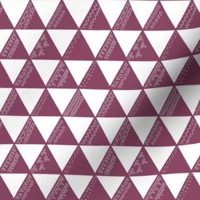 Triangles Berry Decorative