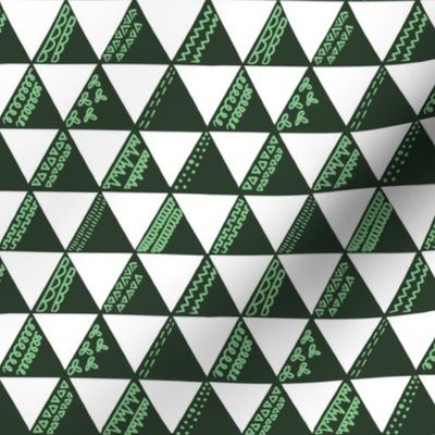 Triangles Green Decorative