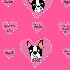 Pink Valentine Bostons