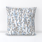 Double Pussywillow Silhouette — Blue • White • Cream