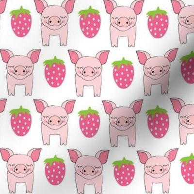 pigs and strawberries