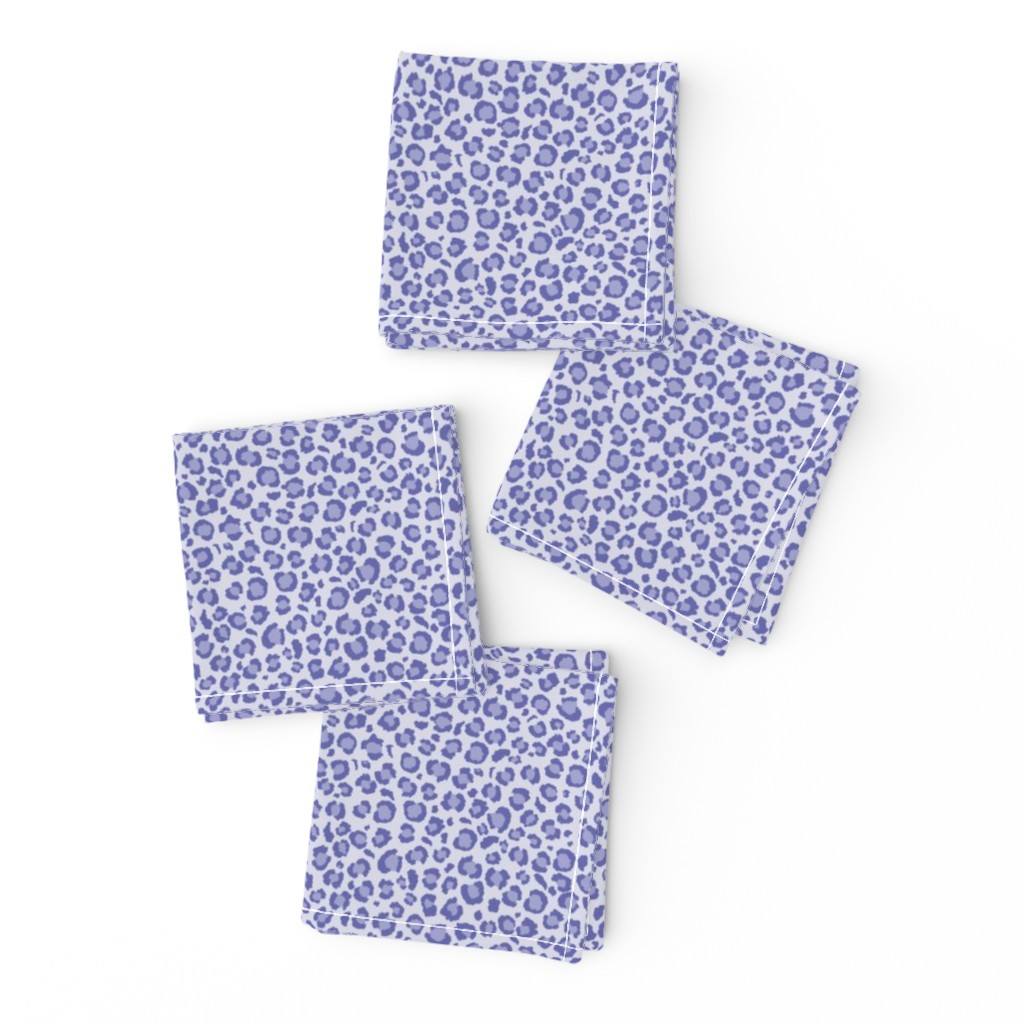 Periwinkle Very Peri Leopard Spots Print - Small Scale - Animal Print