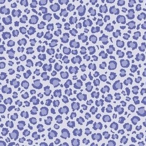 Periwinkle Very Peri Leopard Spots Print - Small Scale - Animal Print