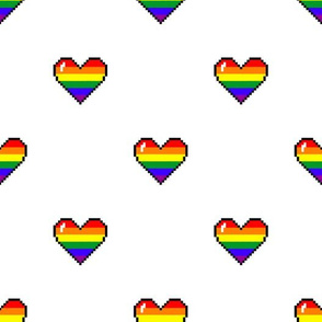 All love hearts pattern