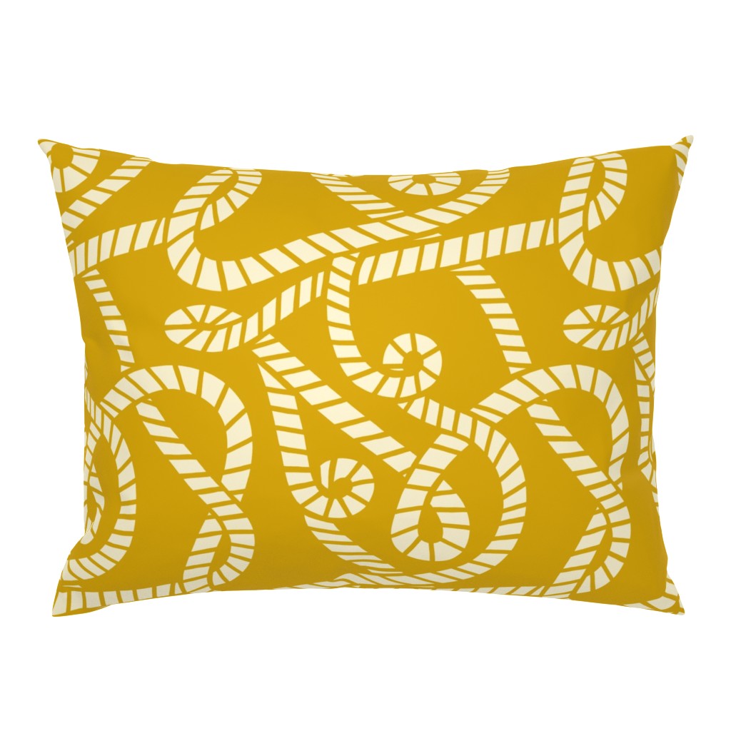 Nautical Rope on Yellow