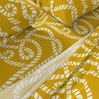 Nautical Rope on Yellow