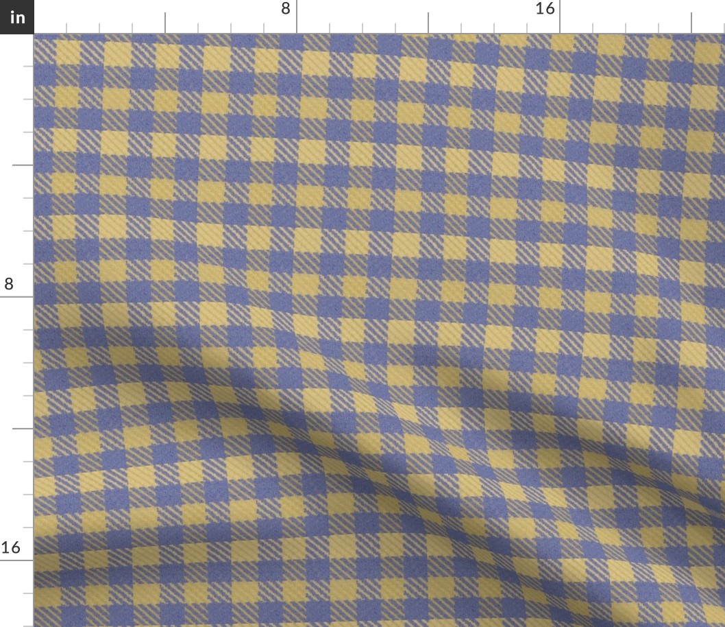 Blue and Gold Plaid Trendy1920s Colors