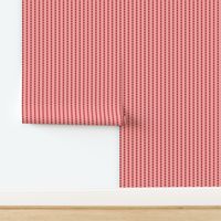 JP4 - Tiny - Floating Check Stripes in Rusty Two Tone Coral