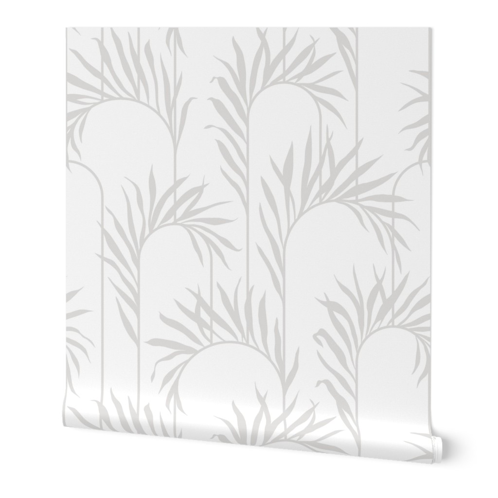 Tropical Art Deco Grey