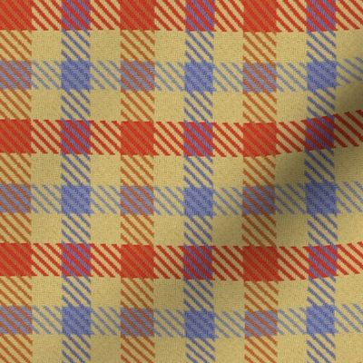 Blue Red and Gold Plaid Trendy1920s Colors