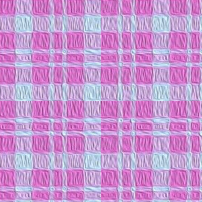JP21 - Ruched Plaid in Lavender - Magenta - Pink