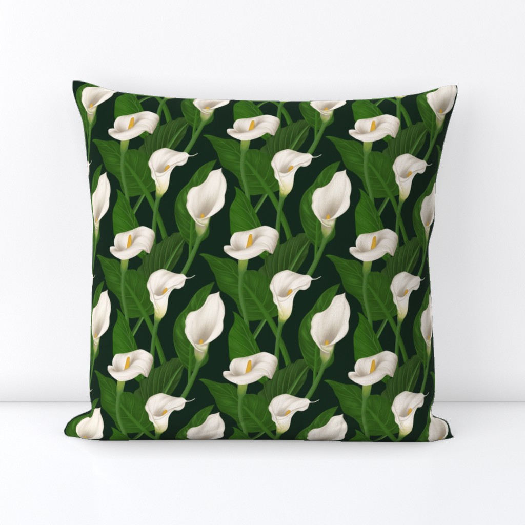 White Calla Lily Flowers - Smaller Print