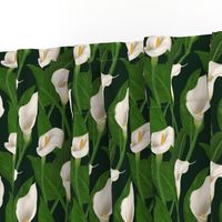 White Calla Lily Flowers - Smaller Print