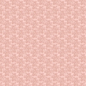 Dots cross - saffron on pink - QUILT size