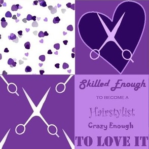 hairstylist cheat sheet purple