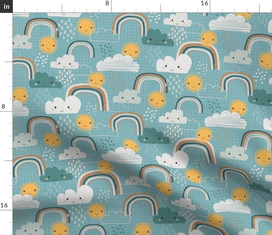 Sunshine and Rainbows  Gender Neutral in Ocean - small scale