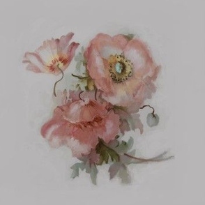 Pale Pink Porcelain Papavers 