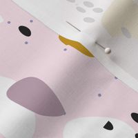 speckles spots & blobs - cotton candy