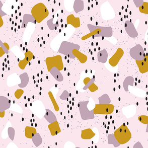 speckles spots & blobs - cotton candy