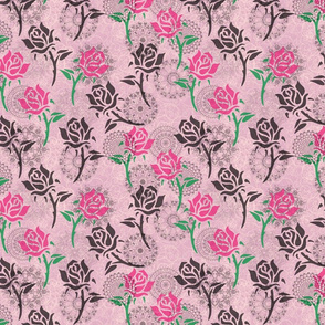 Lace & Roses - pink