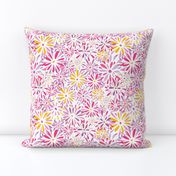 Retro Flower Power(Pink, Lavender and Yellow)