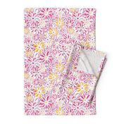 Retro Flower Power(Pink, Lavender and Yellow)