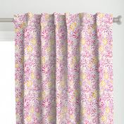 Retro Flower Power(Pink, Lavender and Yellow)