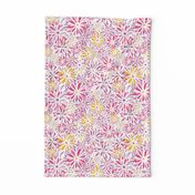 Retro Flower Power(Pink, Lavender and Yellow)