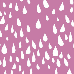 Simple Rain Pattern - Matte Magenta