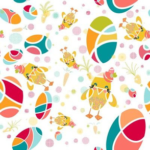 A Groovy Chick in a Spring Garden 