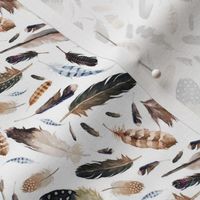 4" In the West Feathers - White