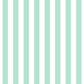 mint green vertical stripes 1/2"