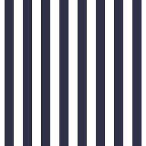 midnight blue vertical stripes 1/2"