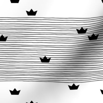 Floating on water little paper boats and abstract water waves stripes monochrome black and white