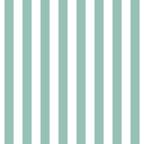 faded teal vertical stripes 1/2"