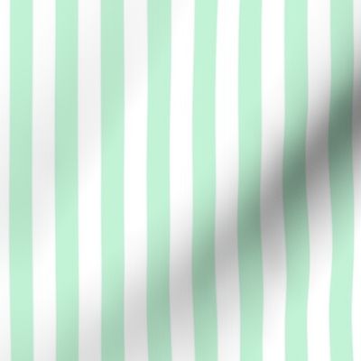 ice mint green vertical stripes 1/2"