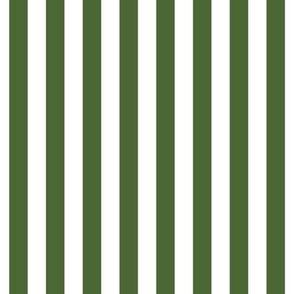 hunter green vertical stripes 1/2"