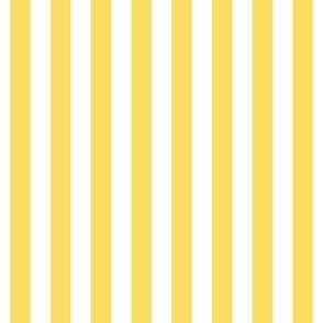 butter yellow vertical stripes 1/2"