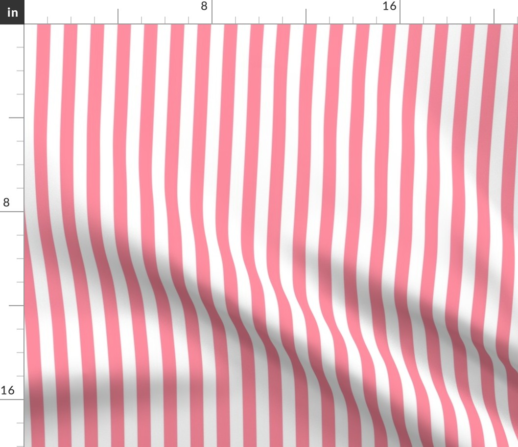 pretty pink vertical stripes 1/2"