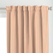 tangerine orange vertical stripes 1/2"