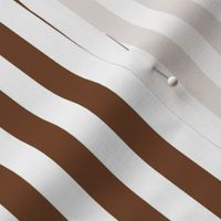 chocolate brown vertical stripes 1/2"