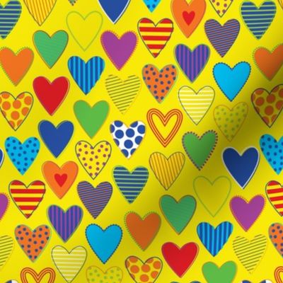 Happy Hearts - Custom Yellow